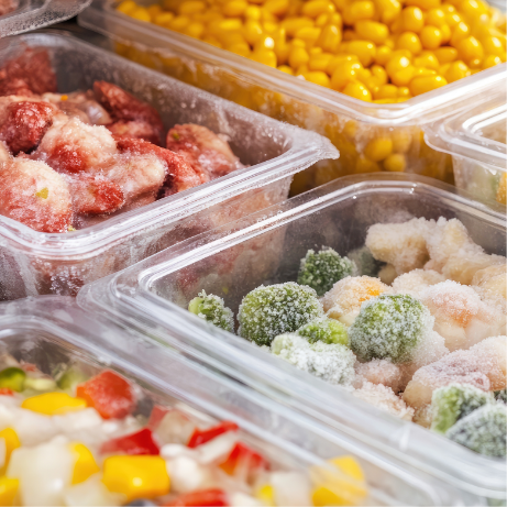 Dishes being washed.